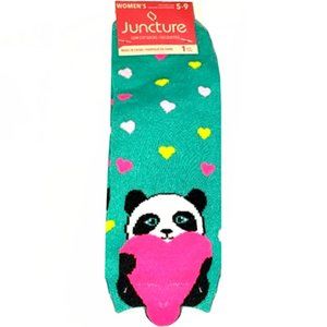 Panda Bear Hugging a Heart Socks